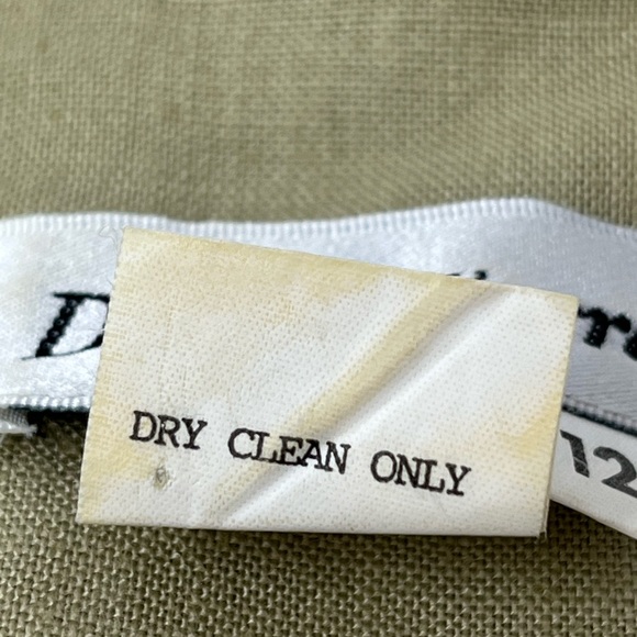 Vintage David Warren Coat Rayon, Linen, Ramie Gold Overcoat Button Women 12 GHJ1 - Picture 5 of 6